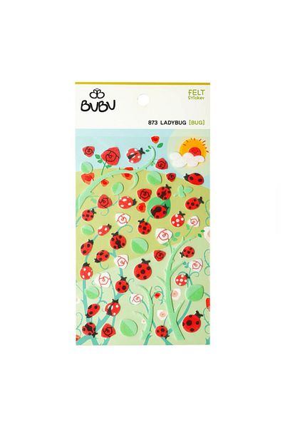Bubu Bu-Bu Games Felt Sticker Ladybug
