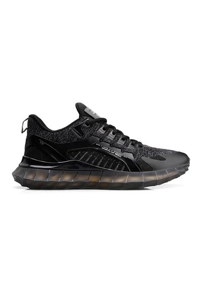 NORT OF WILD Men's Polkadot Black Memory Sole Orthopedic Running Sports Shoes