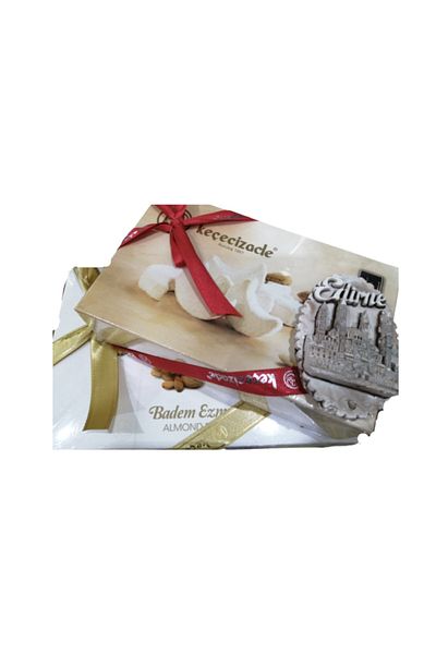 KEÇECİZADE 415 Gr Almond Paste and 445 Gr Almond Cookies + Edirne Magnet