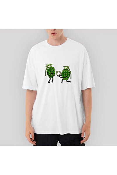 Z zepplin اقتراح الزواج قنبلة تي شيرت أبيض كبير الحجم