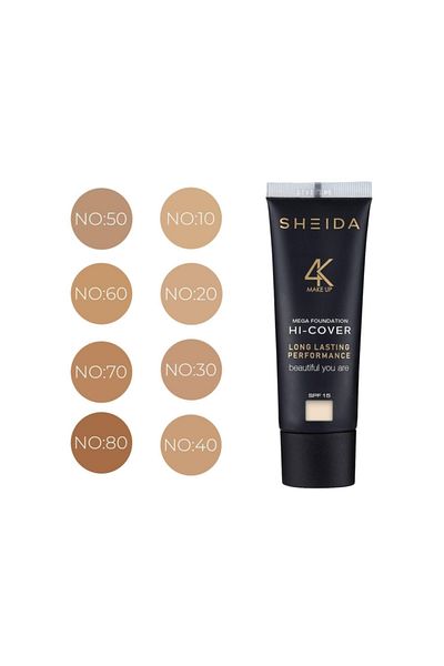 Sheida Make Over Cream Foundation No:80 SPF 15+ 50ml