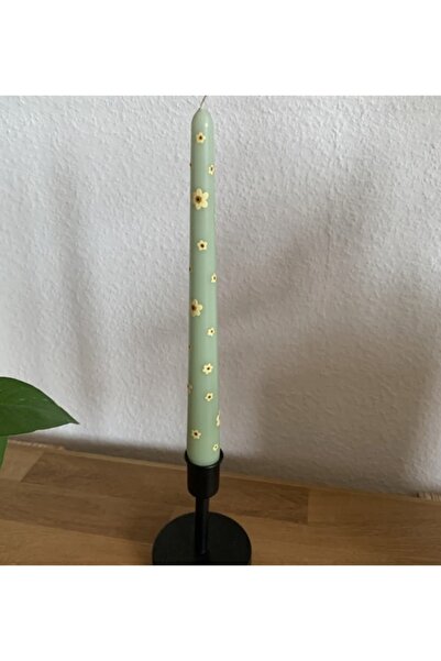 NYMPHİS Çiçek Desenli Şamdan Mumu