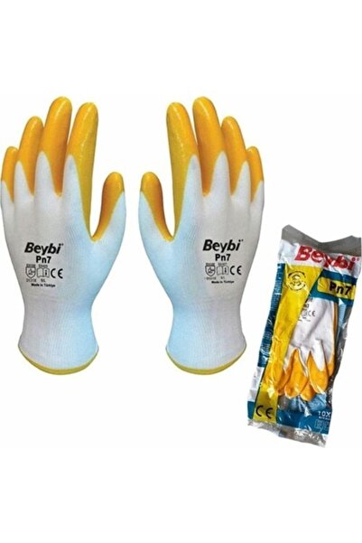 Beybi Pn7 Nitril Eldiven - Sarı