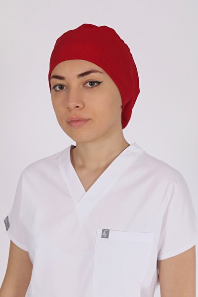 Pratik Medikal Likralı Cerrahi Bone Kırmızı
