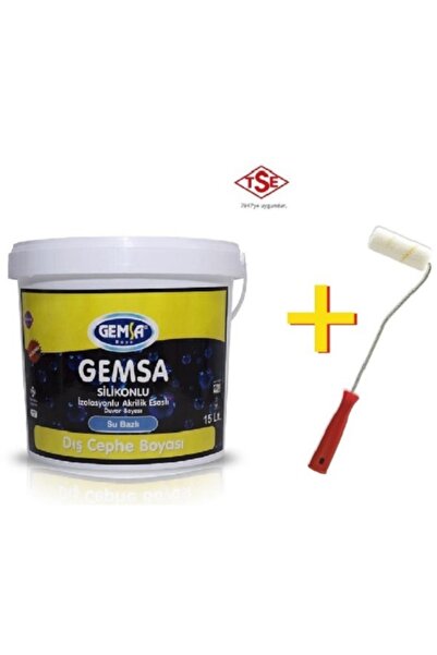 GEMSA BOYA Gemsa Silikonlu Dış Cephe Boyası Su Bazlı 1 Kg Beyaz