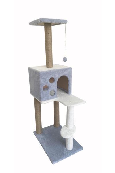 Nursoft Kedi Tırmalama Ve Kedi Oyun Evi Antrasit