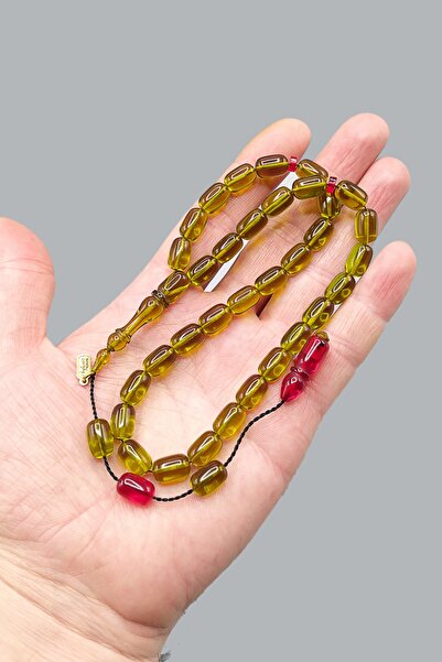 Vip Kehribar مسبحة توقيع أيهان توران ماستر - 7x11 ملم مع نظام كبسولة