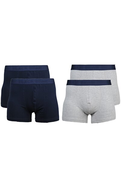 Erkek Boxer Likralı Ultra Rahat 4'lü Paket