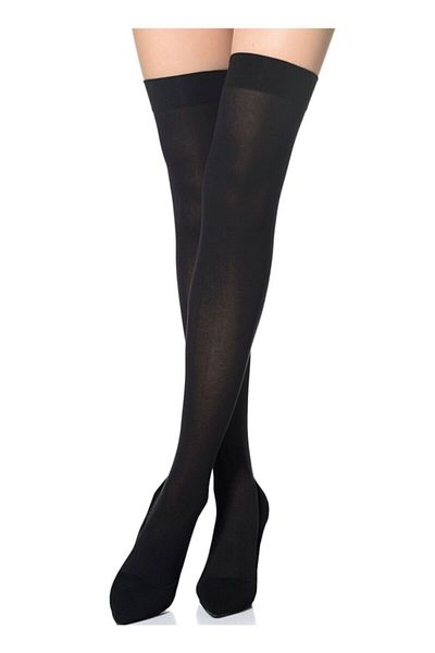 ORLEX Black Above Knee Medium Pressure (ccl2 - 23-32 Mmhg) Closed Toe Compression Stockings