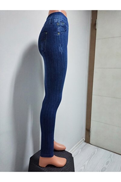 Daymod Women's High Waist Denim Look Leggings