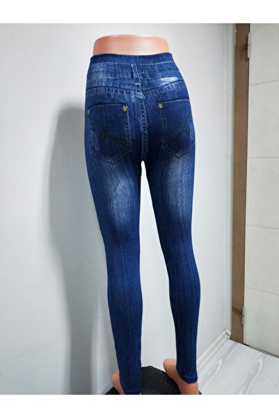 Daymod Women's High Waist Denim Look Leggings