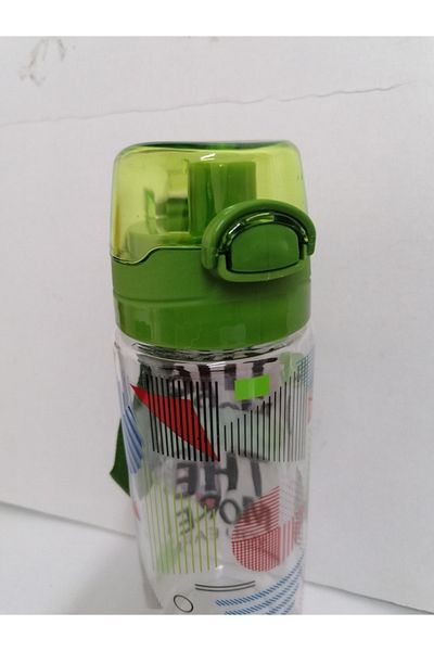 Titiz Cascada Patterned Water Bottle 500 Ml Water Bottle Sports Water Bottle Locked Water Bottle Green