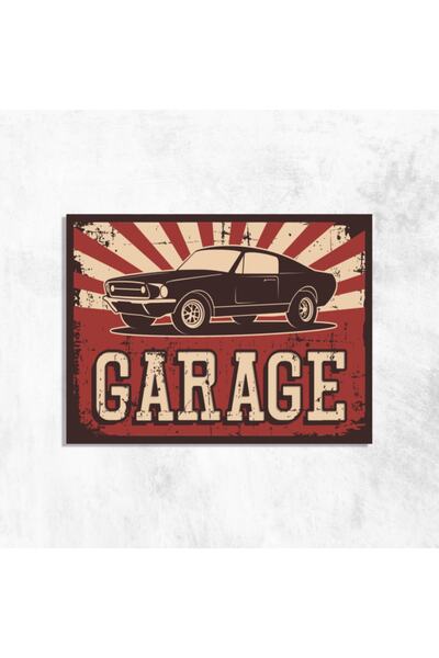 Deephediyem Masă din lemn MDF stil retro vintage pentru garaj