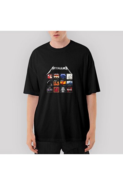 Z zepplin Coperți pentru albume Metallica Tricou negru supradimensionat