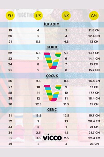 Vicco Dory Kız / Erkek Çocuk Basic Beyaz Patik Unisex Sandalet 332.p20y.301 (7) Jojo