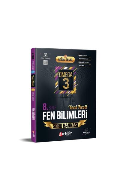 Artıbir Yayınları Artıbir 8. Sınıf Çetin Ceviz Omega 3 Fen Bilimleri Soru Ban...
