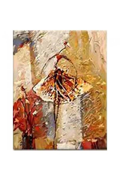Genel Markalar Canvas Çöl Dansı 1 Sayılarla Boyama Seti Kasnaklı 60 X 75 Cm