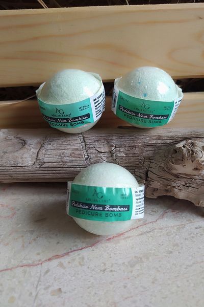 Argan Cure Pedicure Moisture Bomb 3 Pack Green Elsevkozmetik