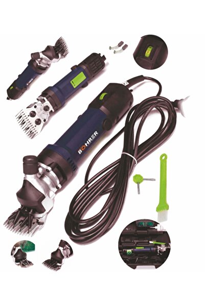 BÖHRER Pross 1350 W 6 Kademeli Çiftlik Tipi Koyun Keçi Kırpma Kırkma Elektrik...