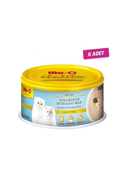 me-o 6 Adet - Meo Delite Tahılsız Keçi Sütlü Ve Ton Balıklı Yavru Kedi Konser...