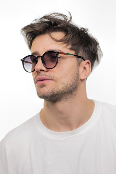 LUNOX Afro Unisex Gradient Black Sunglasses