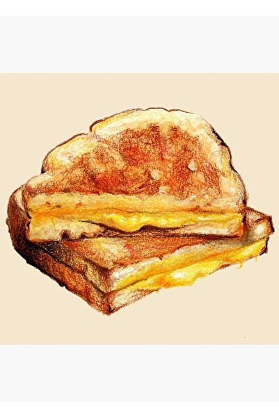 Universal Grătar cu brânză Sandwich Tablo Poster din lemn decorativ