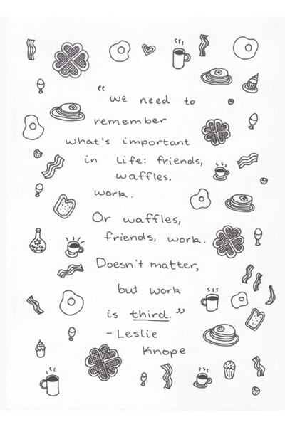 Universal Arkadaşlar, Waffle, Çalışma Tablo Ahşap Poster Dekoratif