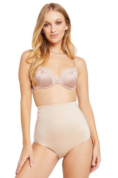 Emay Corset pentru femei de culoarea pielii cu talie înaltă fără sudură