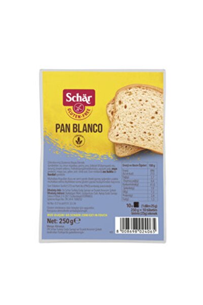 Schar Pan Blanco Dilimli Ekmek 250 G * 5 Adet