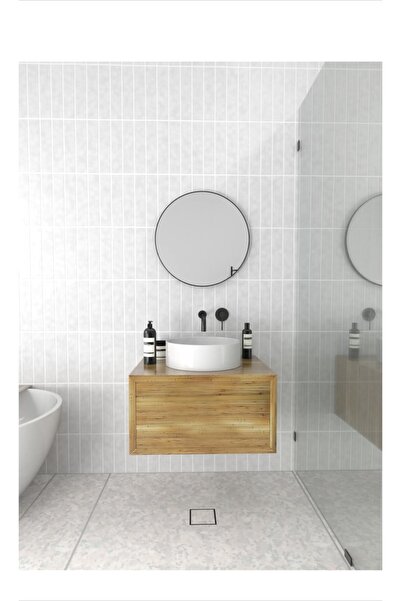 Marsah Home 50 Cm Siyah Metal Çerçeveli Yuvarlak Ayna