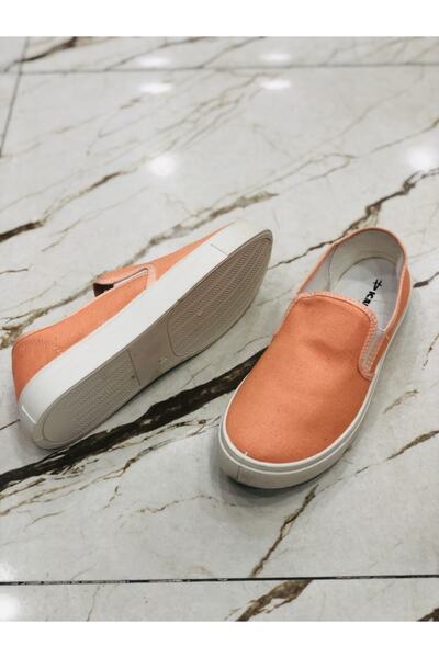 E Kandiş Yazlık Bağcıksız Keten Ayakkabı