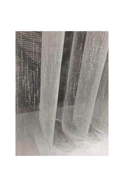 Brillant Aspen Patterned Rüyaper Tulle Curtain - 1 E 2.5 Medium Pleat