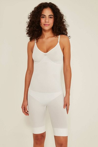 Emay Women's White Postpartum Maternity Recovery Body Length Corset