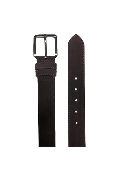Yage Unisex Brown Suede Sports Belt 4cm