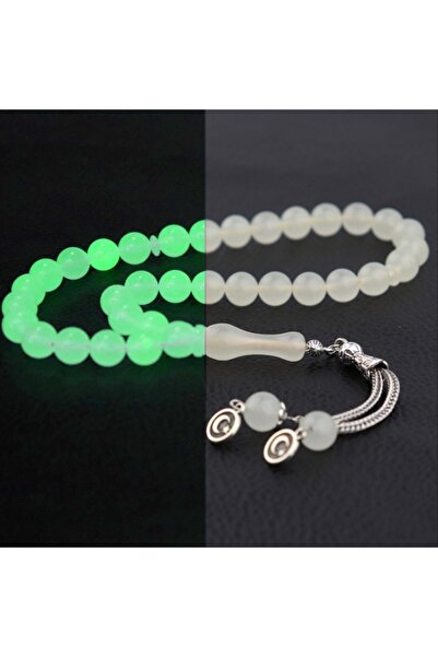 PİGADO Двойна полумесечна топка с пискюли Молитвени броеници Фосфоресциращи м...