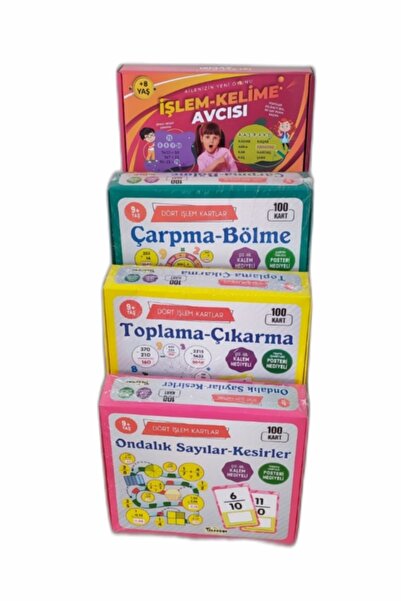 Dört İşlem Kartlar 9+yaş Set