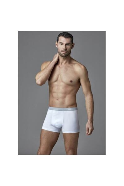 Dagi Erkek 2'li Beyaz Mikro Modal Boxer