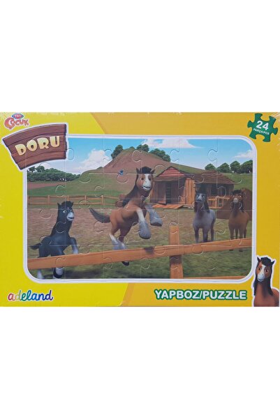 ADELAND Trt Çocuk 24 Parça 5'li Karışık Eğitici Puzzle