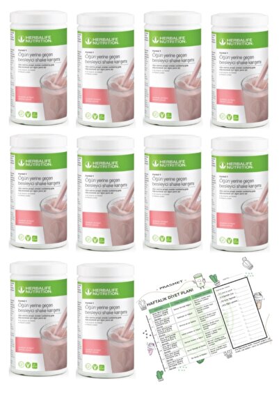 Herbalife Shake Ahududu 5500 Gr 10 Adet