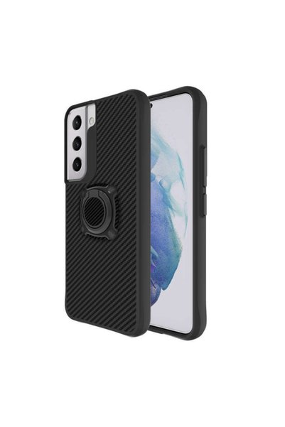 Coverzone Galaxy S22 Plus Compatible Case with Stand and Ring Holder Black Ca...