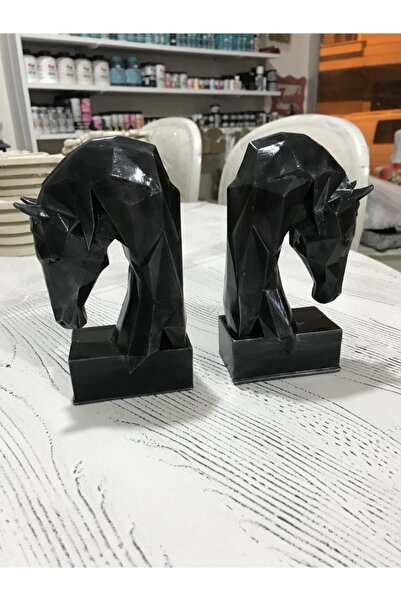 Caba Vintage Studio Set od 2 držača za knjige u obliku konjske biste