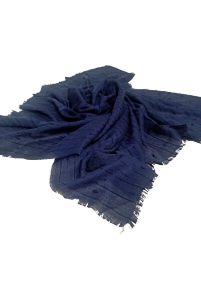 BAV Butik Ayvitrin Kadın Pıt Pıt Şal Lacivert