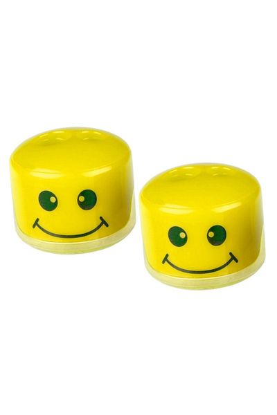 Bigpoint Double Storage Pencil Sharpener Smiling Face 2 Pieces