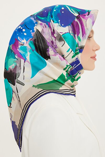 Armine ARMİNE İPEK EŞARP 8713D (TWİLL) (NOSTALJİ)