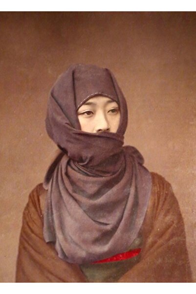 Universal Κορίτσι με χειμερινή στολή, Εποχή Μέιτζι, Ιαπωνία, Ξύλινη διακοσμητ...