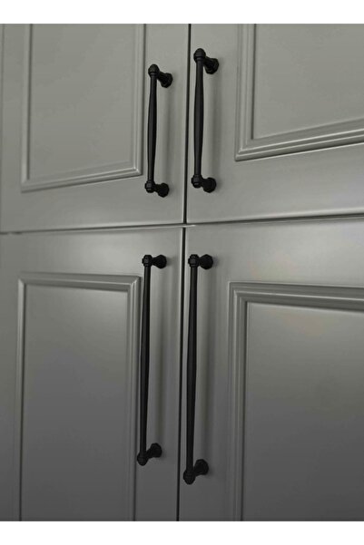 ARON (5 PCS) Column Handle (MATTE BLACK) TV Unit Nightstand Dresser Console Kitchen Cabinet Door Handle 224mm