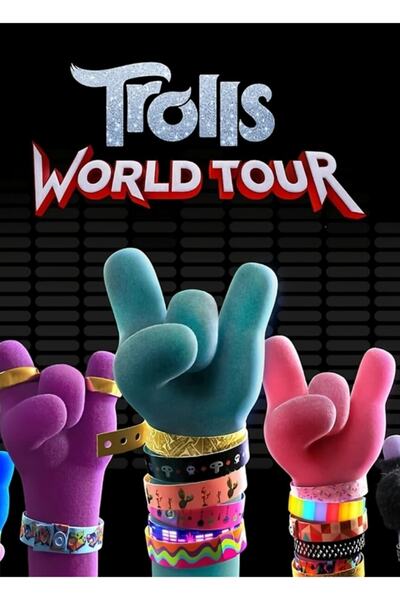 Universal World Trolls Tour 2 Tablo Poster decorativ din lemn