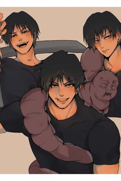 Universal Τότζι Φουσιγκούρο (Jujutsu Kaisen) Ξύλινη Διακοσμητική Αφίσα Πίνακα