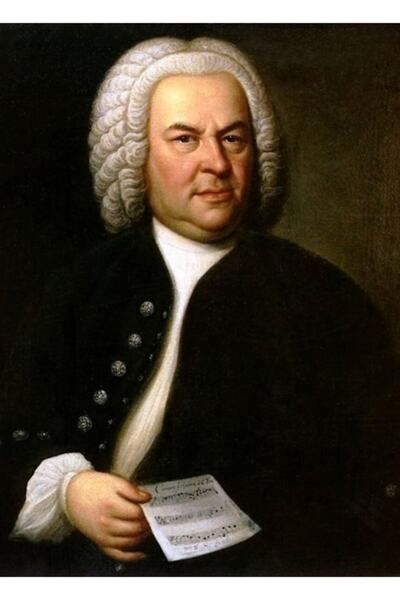 Universal Johann Sebastian Bach Tablo Ahşap Poster Dekoratif