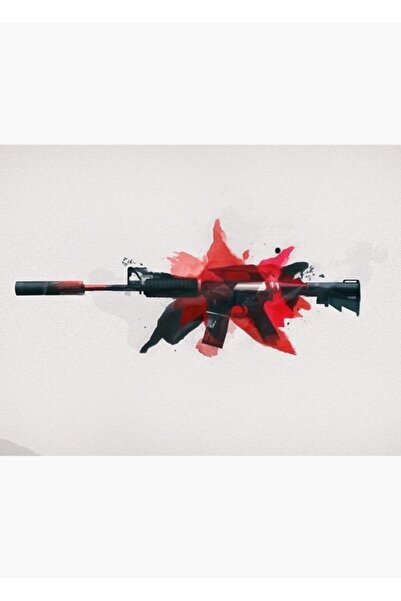 Universal Cs:go M4a1-s Cyrex Tablo Ahşap Poster Dekoratif